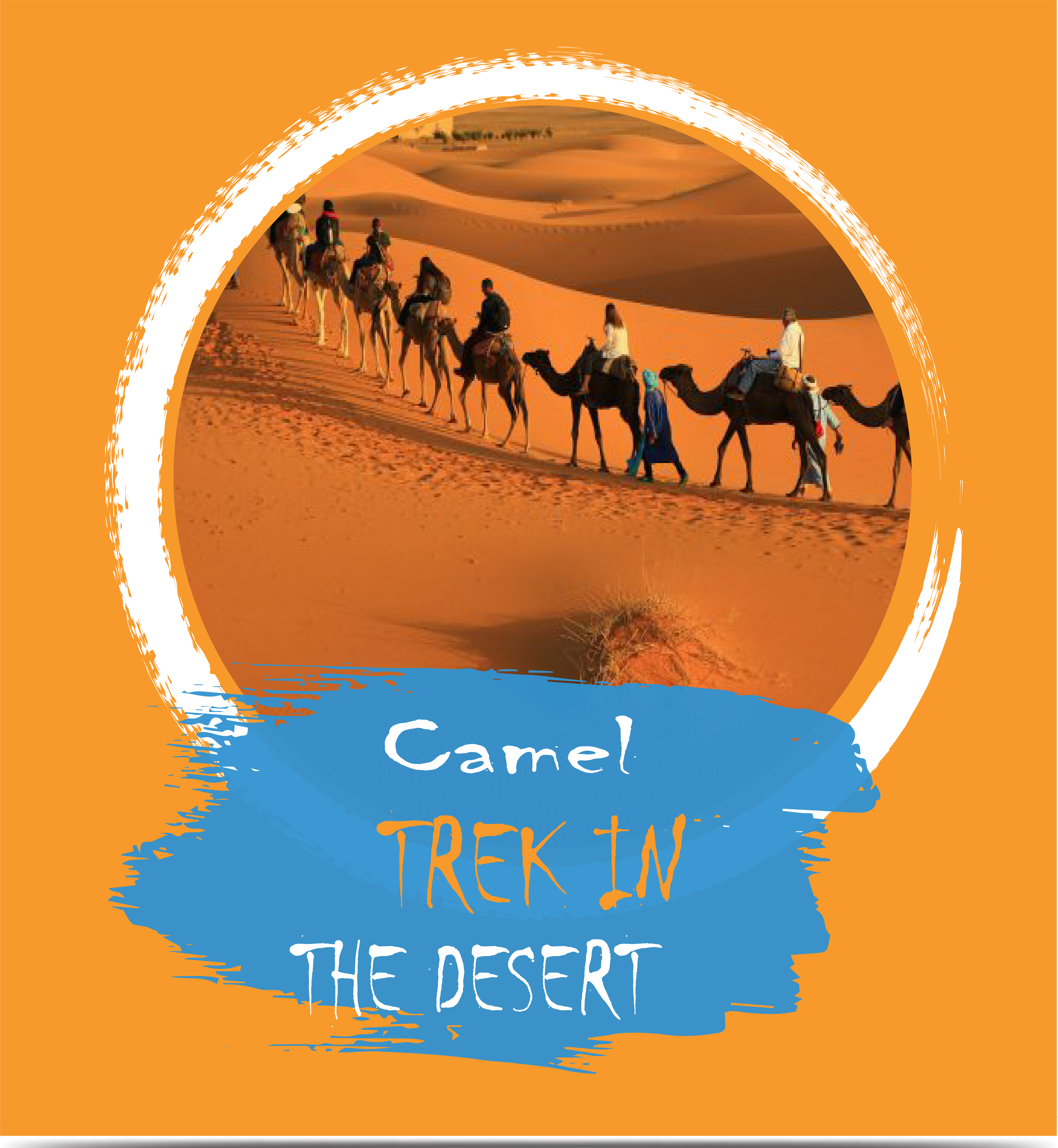 merzouga camping camel tour sun morocco